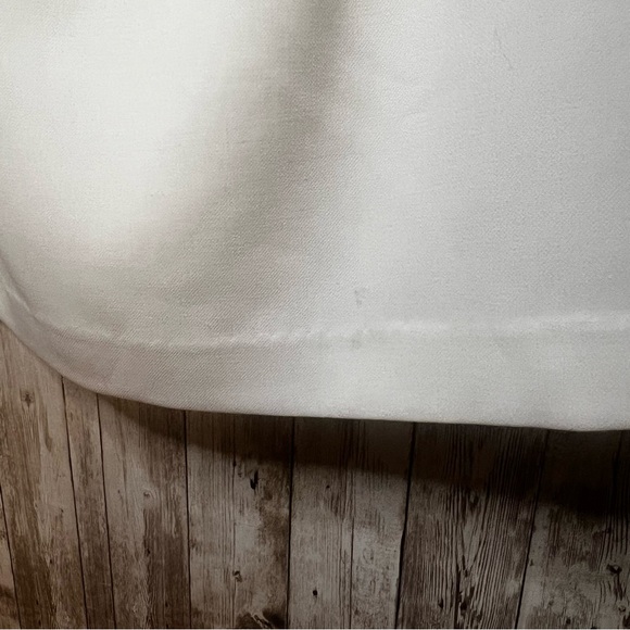 Elegant White Ruffle Dress by French. Connection size 12 - Picture 2 of 3